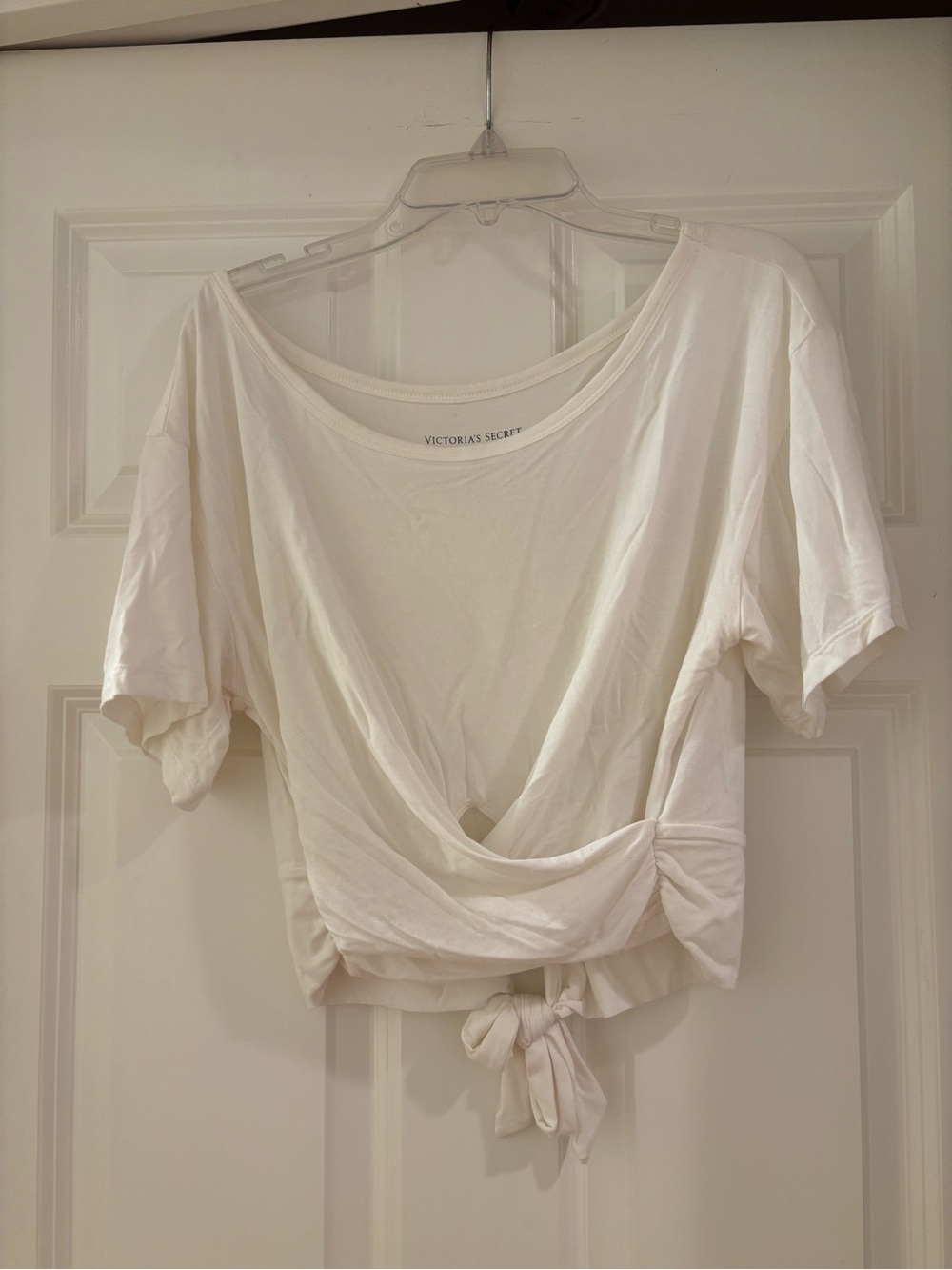 Victoria's Secret White Short Sleeve Crew Neck Tee